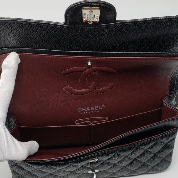 CHANEL Medium Classic Double Flap Caviar NWOT - Picture 5 of 8